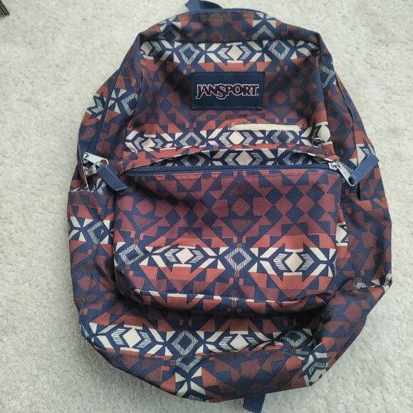 JanSport JS00T50F Digibreak Backpack Aztec Southwest VGUC - Picture 1 of 8